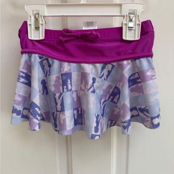 NWOT 3T Girls Purple Disney Frozen Elsa & Anna Bikini Skirt Swim Bathingsuit - Picture 1 of 6